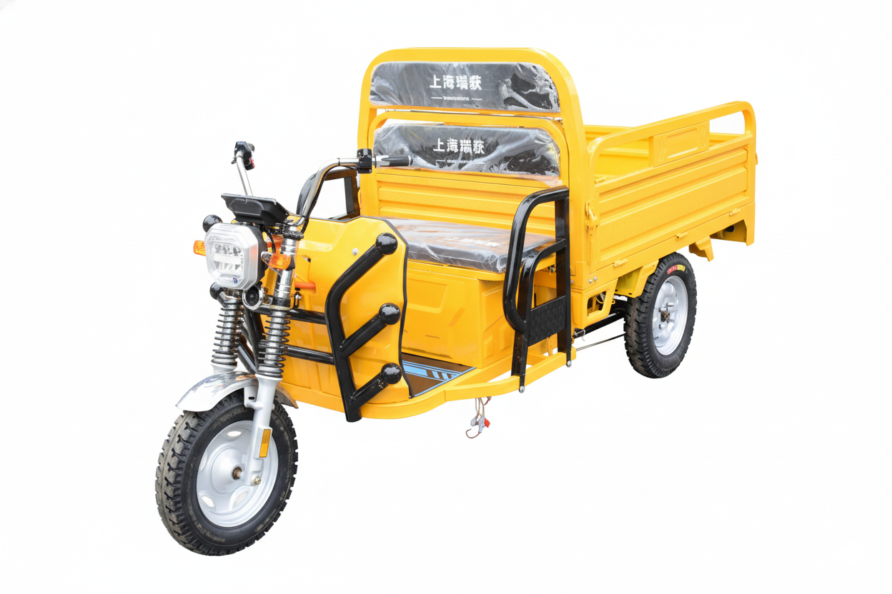 Yellow ROORIG utility tray trike